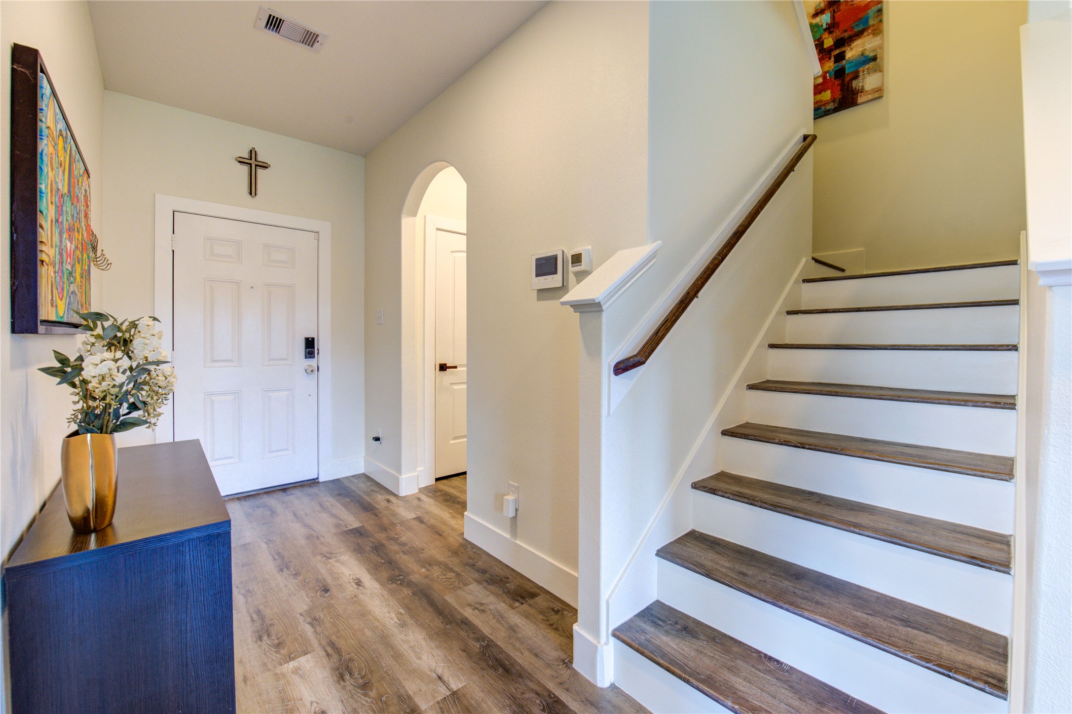 2003 Beach Bluff Road Rosenberg, TX 77469 - Photo 11 of 50 a view of entryway and bedroom with wooden floor