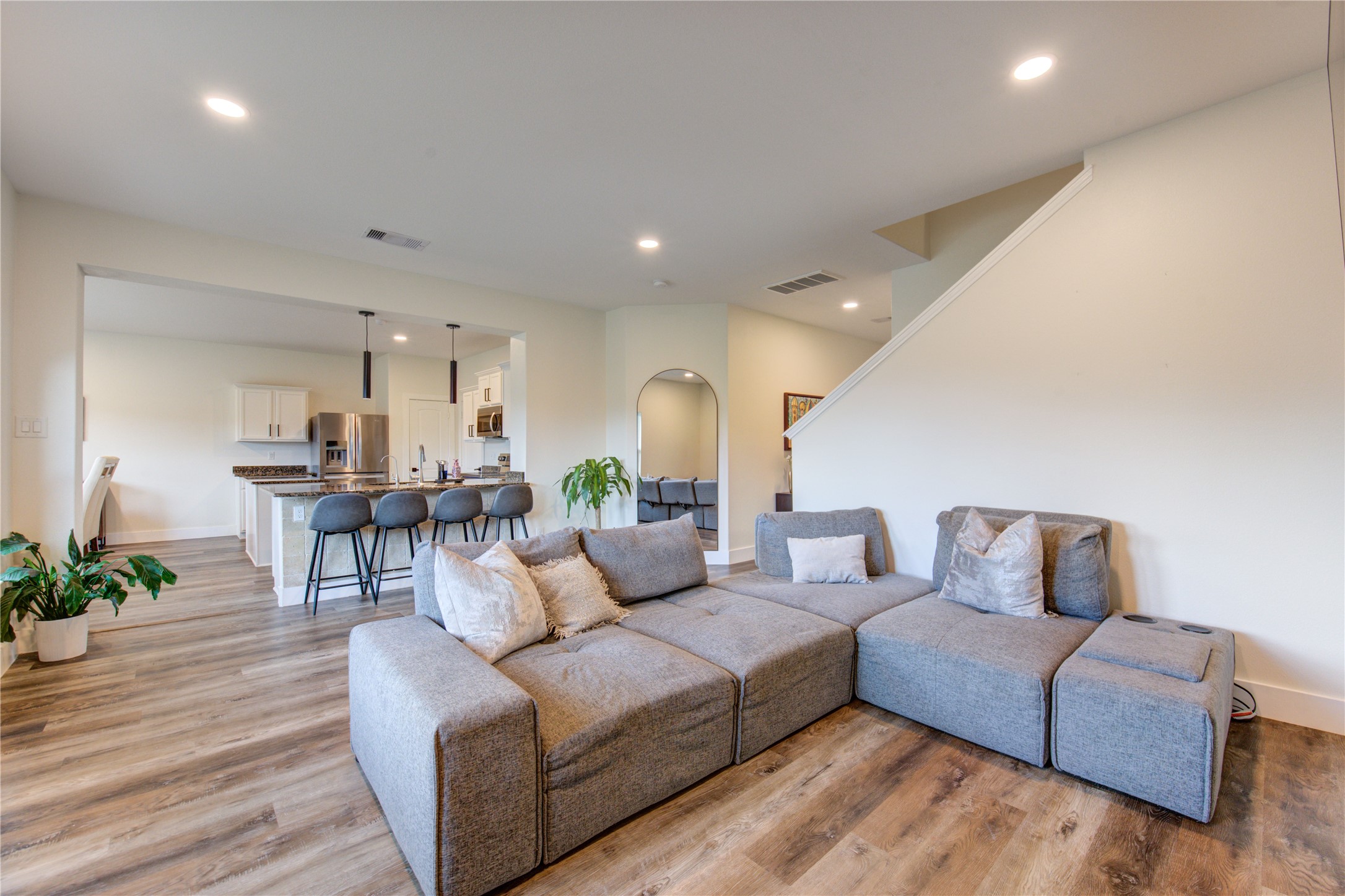 2003 Beach Bluff Road Rosenberg, TX 77469 - Photo 15 of 50 a living room with furniture and wooden floor