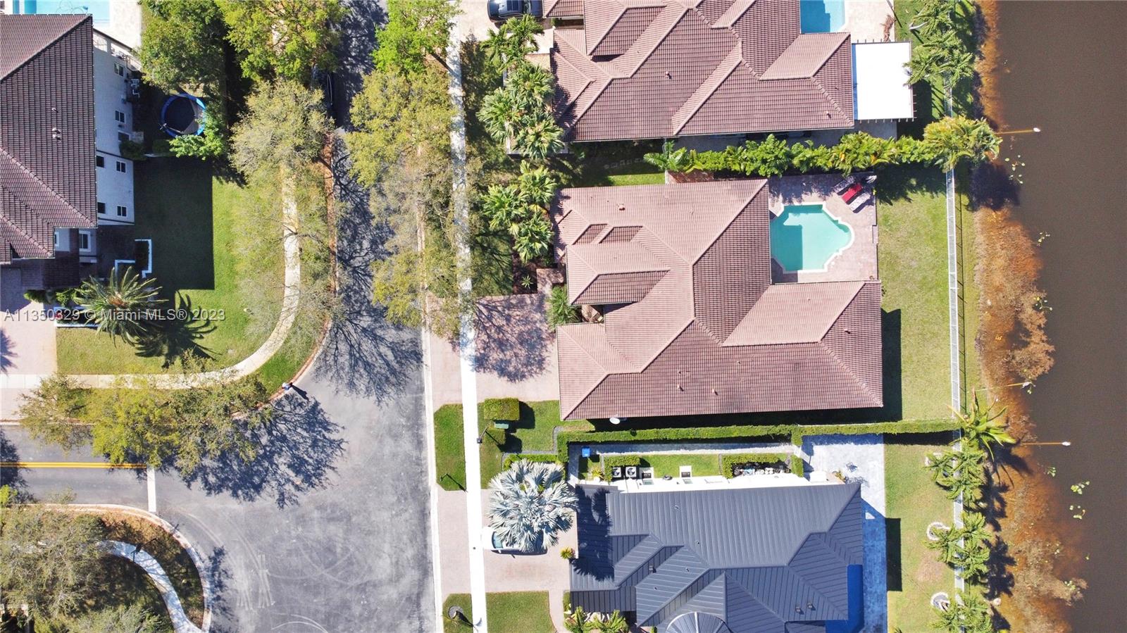 3060 Southwest 195th Terrace Miramar, FL 33029 - Photo 3 of 76 an aerial view of house with yard swimming pool and outdoor seating