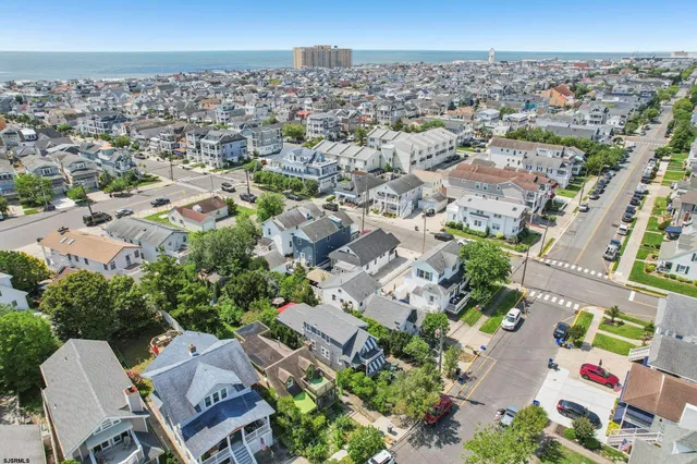 an aerial view of a city