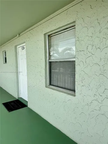 a view of front door of house