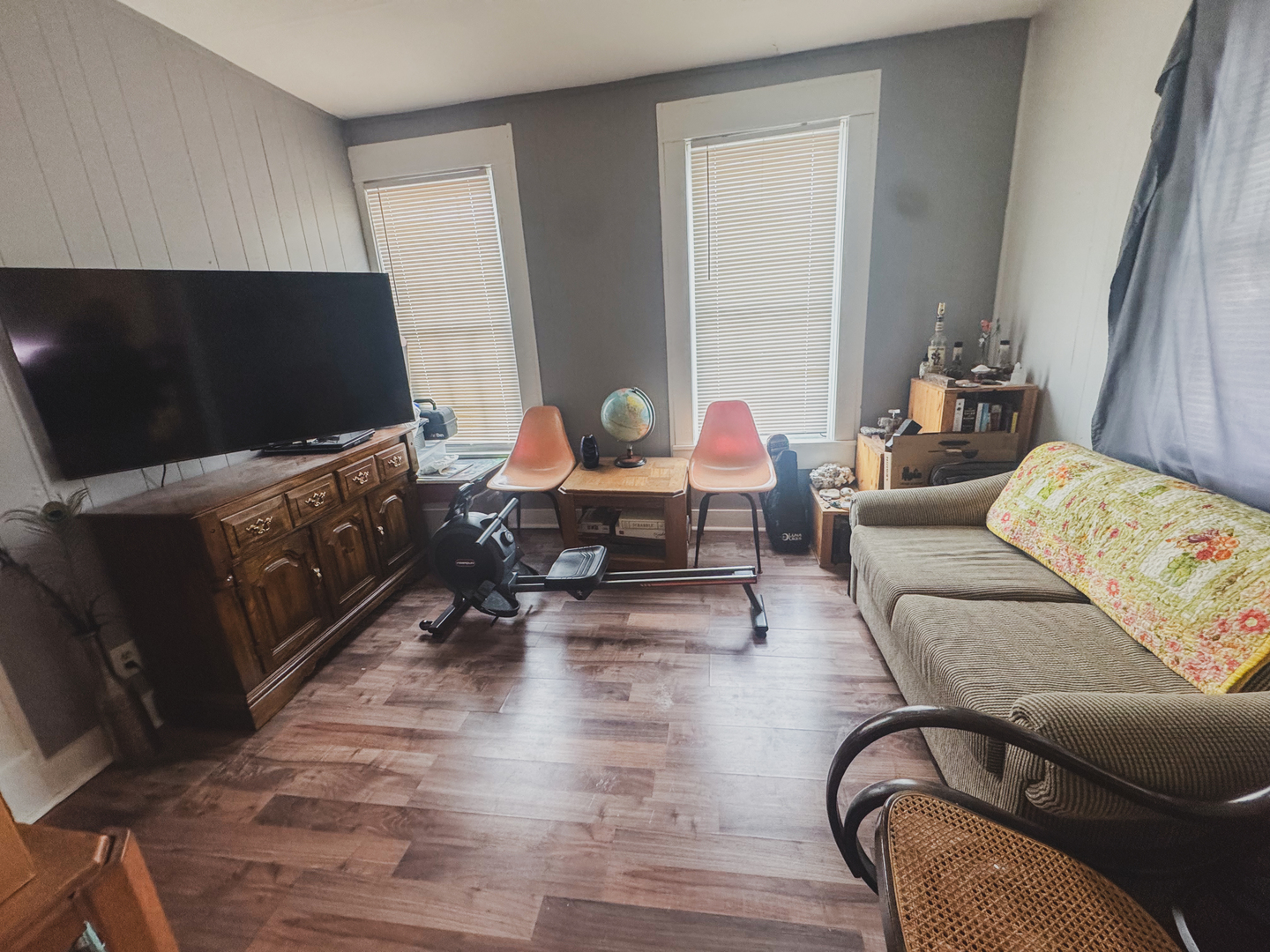 3701 Spring Grove Road Johnsburg, IL 60051 - Photo 37 of 46 a living room with furniture and a flat screen tv