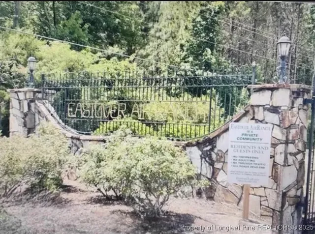 a view of a wooden bridge
