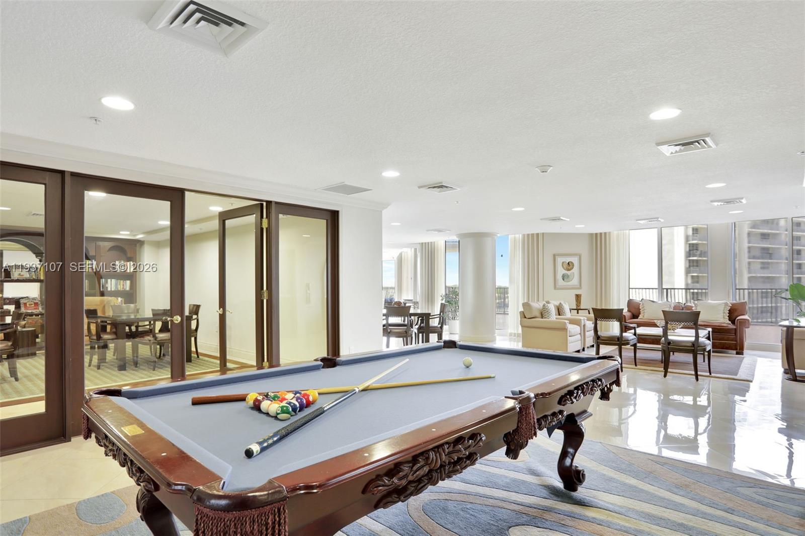 100 South Birch Road, Unit 1103F Fort Lauderdale, FL 33316 - Photo 53 of 80 Billiard area in the club room.