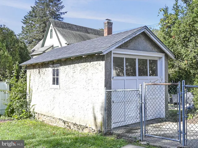 a house view with a garden space