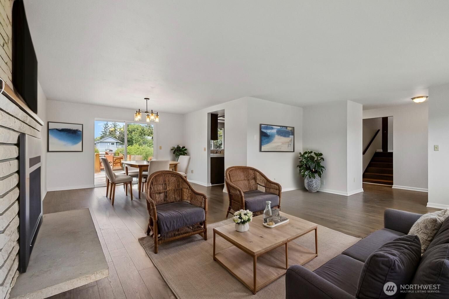 3812 R Avenue Anacortes, WA 98221 - Photo 11 of 36 a living room with furniture and wooden floor