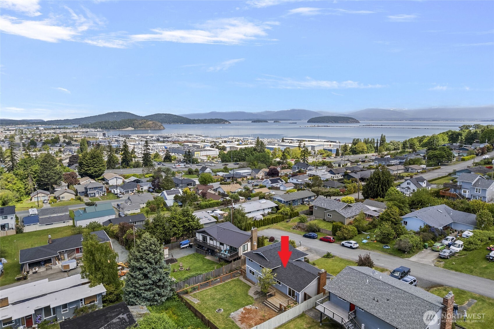 3812 R Avenue Anacortes, WA 98221 - Photo 6 of 36 an aerial view of residential houses with outdoor space