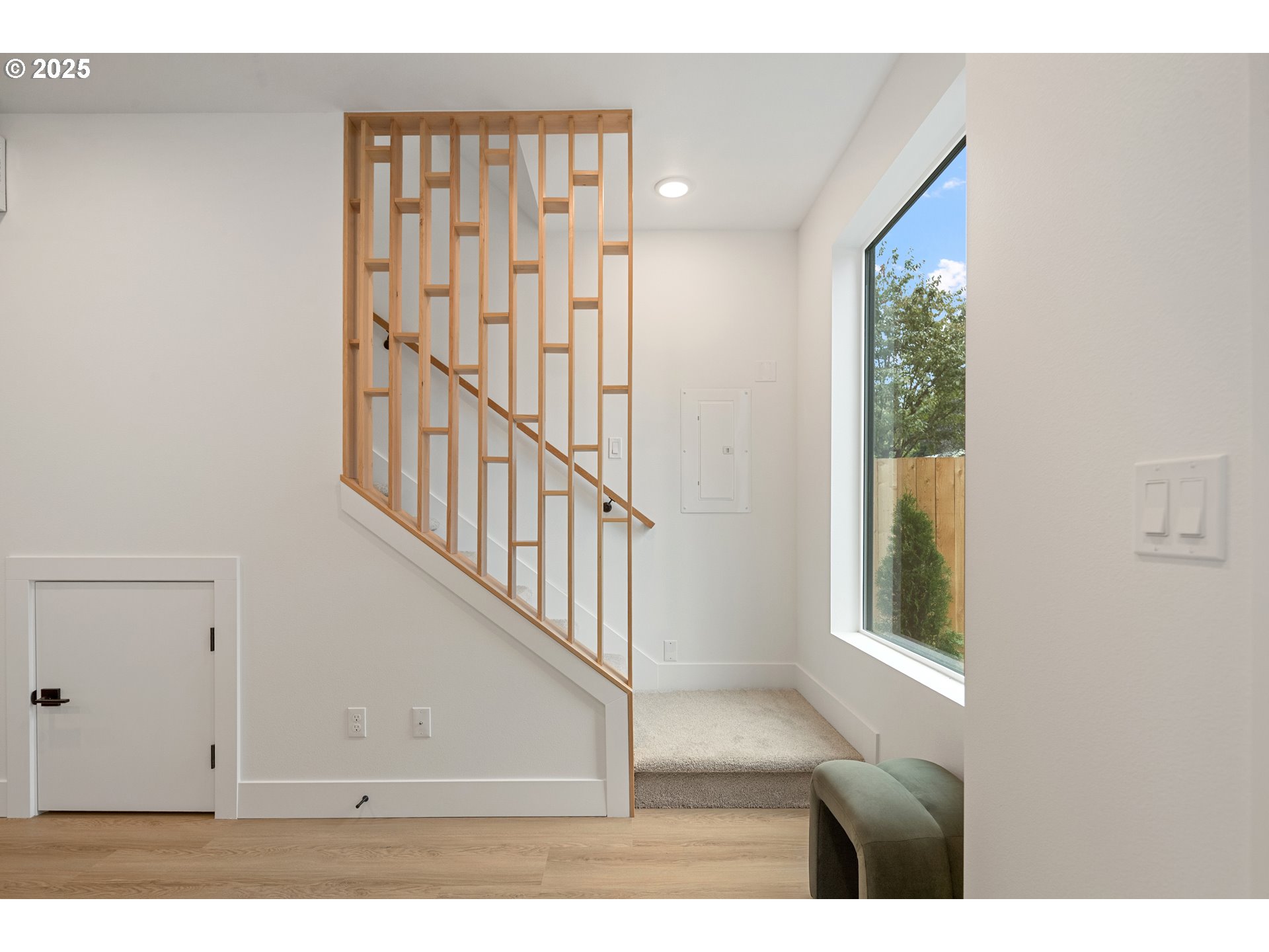 4031 Southeast Tibbetts Street Portland, OR 97202 - Photo 9 of 21 a view of entryway with wooden floor