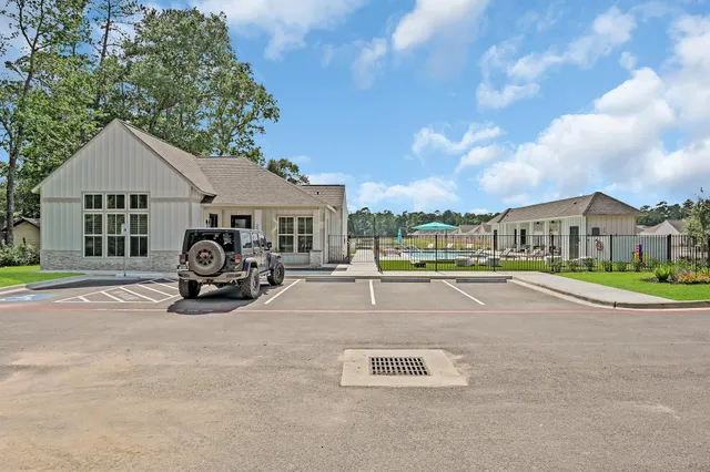 a view of front a house with a patio