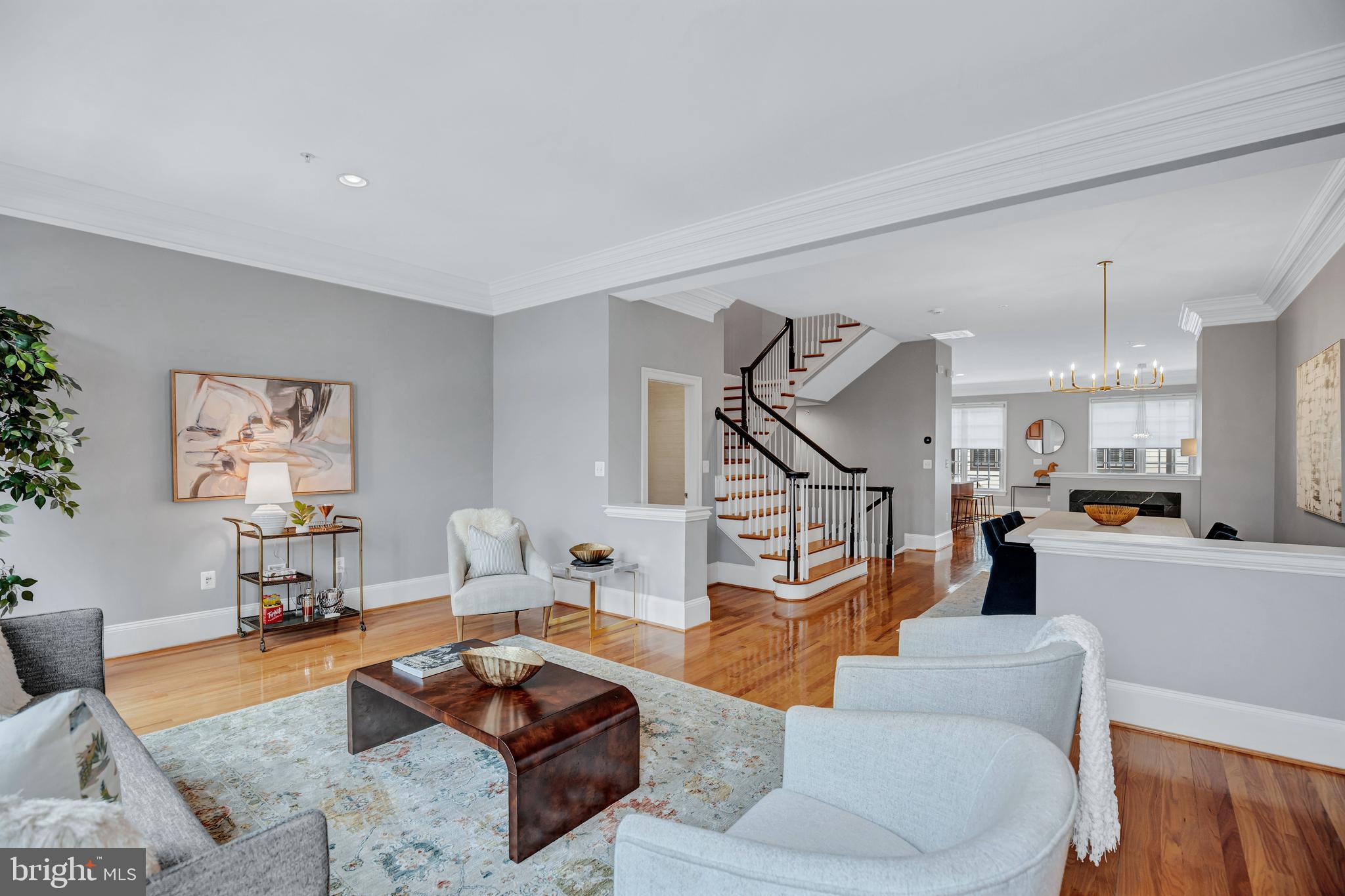 1856 Carpenter Road Alexandria, VA 22314 - Photo 11 of 77 Extensive Crown Molding & Inviting Open Layout
