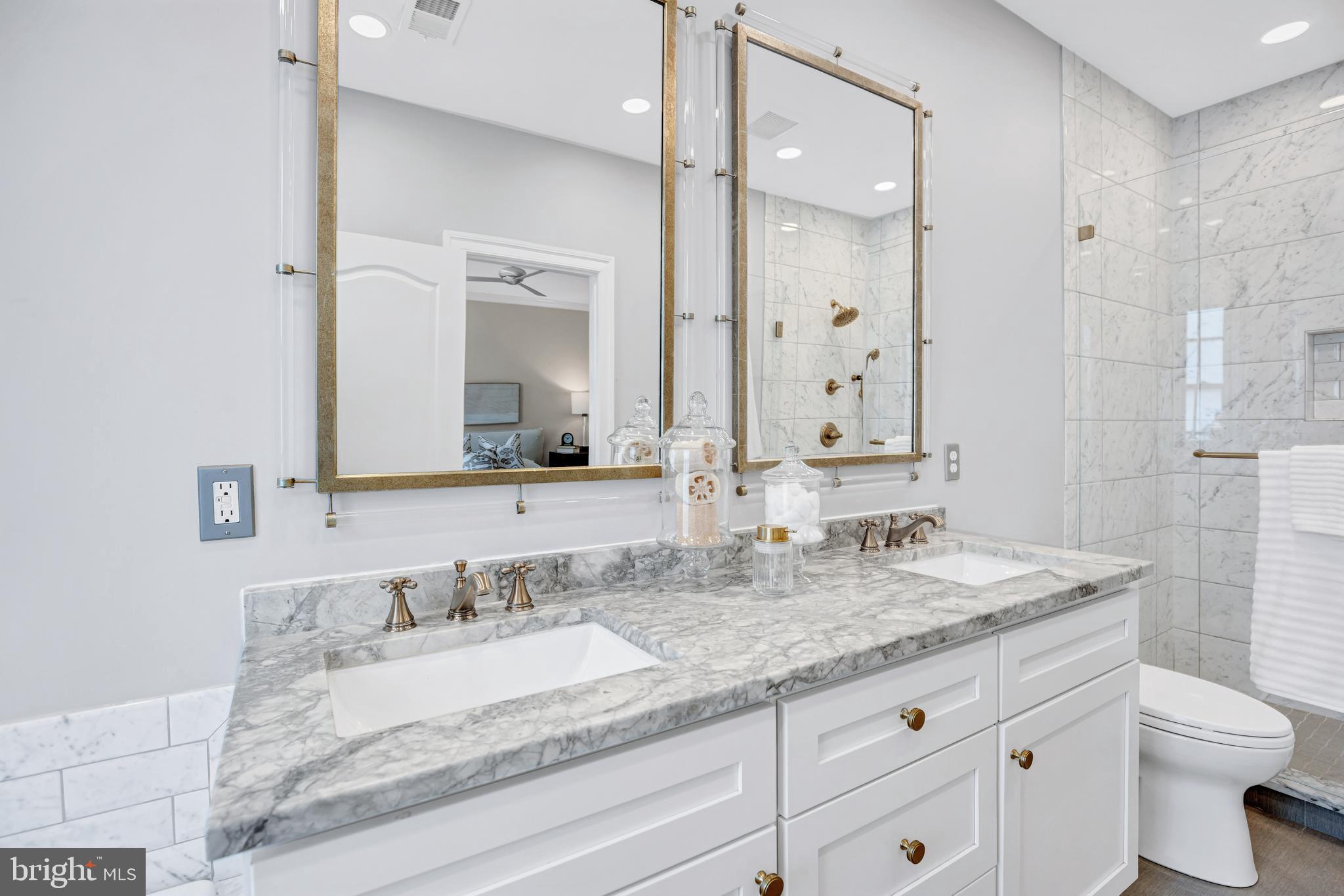 1856 Carpenter Road Alexandria, VA 22314 - Photo 33 of 77 Marble Topped Vanity with Dual Sinks
