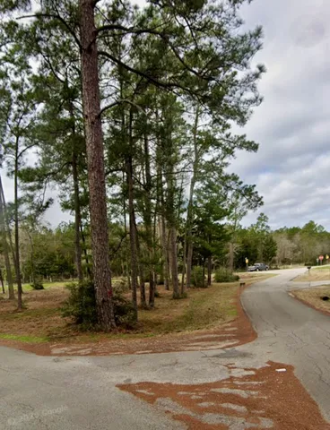 a view of road with houses