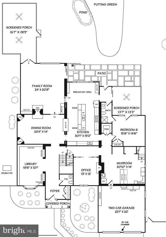8512 Burning Tree Road Bethesda, MD 20817 - Photo 76 of 78 Main Level Floor Plan