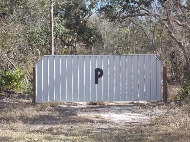 a backyard of a house