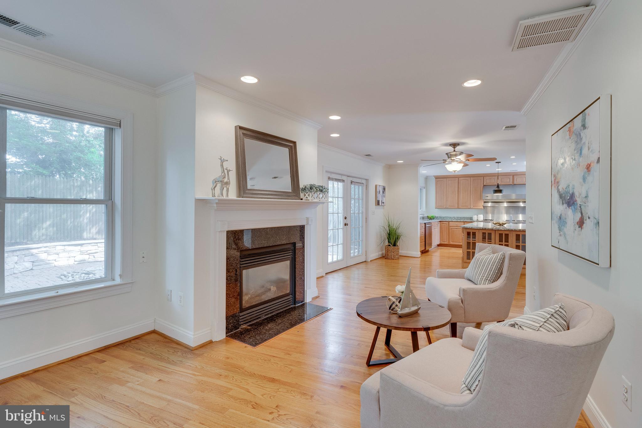 8104 Maple Ridge Road Bethesda, MD 20814 - Photo 14 of 61 Family Room w Fireplace
