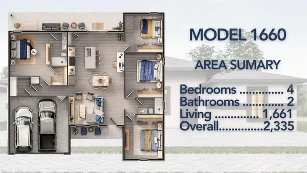 a front view of a building with retail area