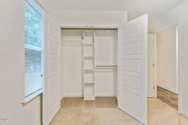 a view of closet area