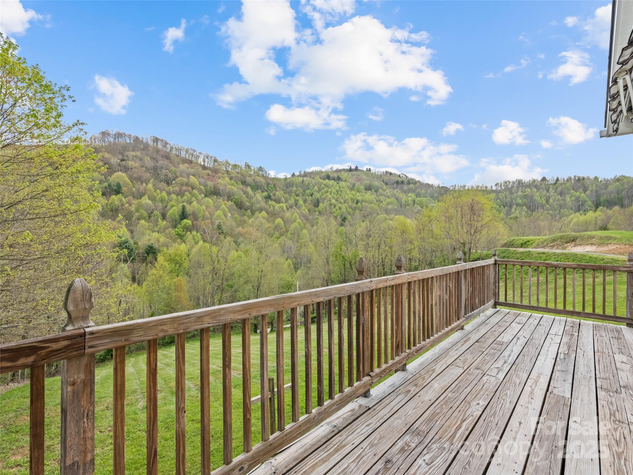 6780 Max Patch Road Clyde, NC 28721 - Photo 23 of 32 a view of a balcony with wooden floor