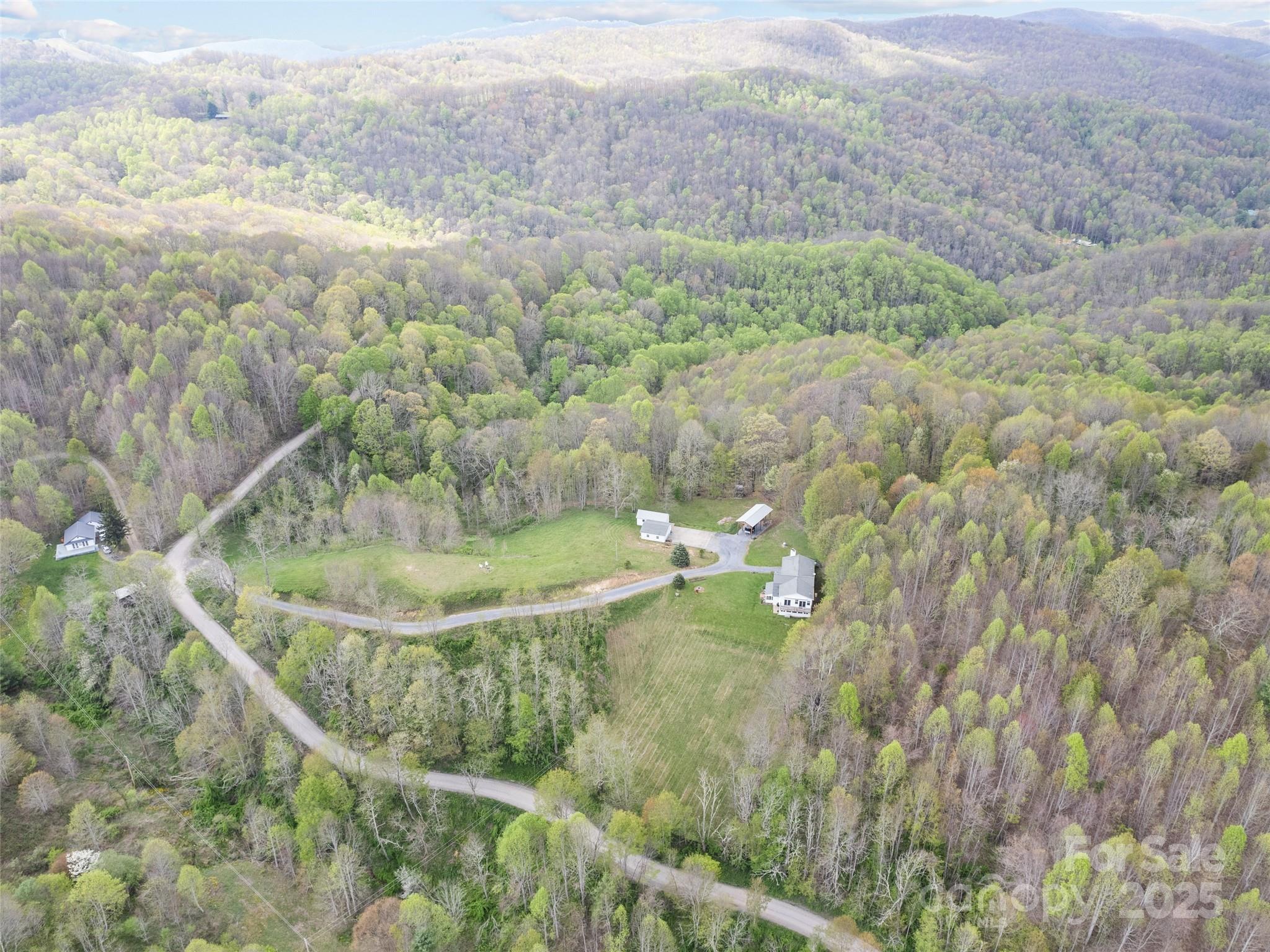 6780 Max Patch Road Clyde, NC 28721 - Photo 29 of 32 a view of a lake in middle of the green field and covered with lots of bushes