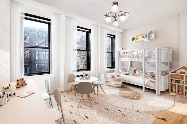 a living room with furniture a fireplace and a book shelf