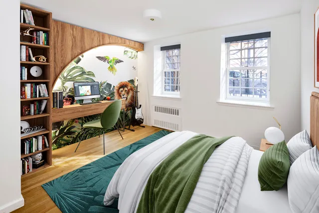 a patio with table and chairs