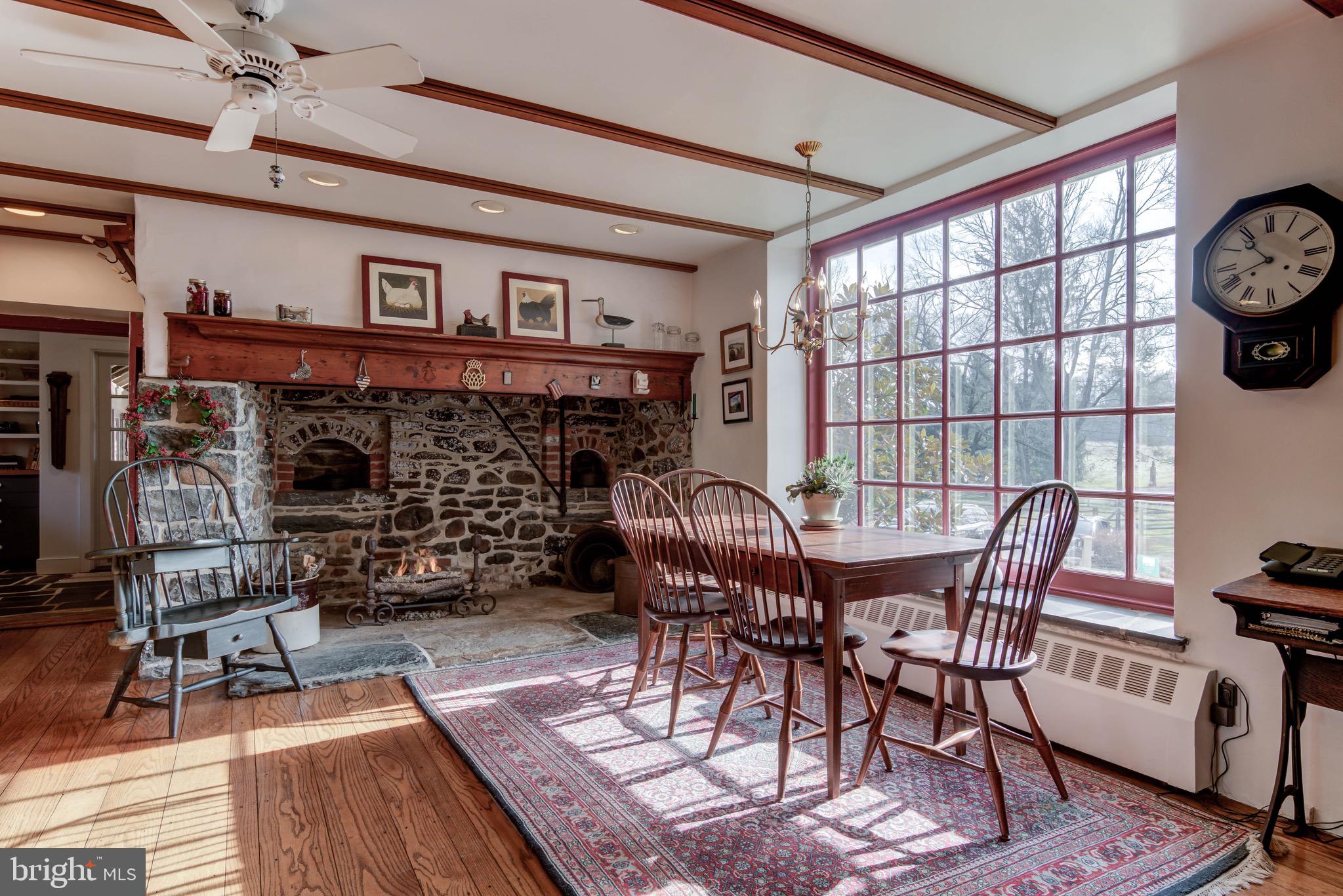 965 West Strasburg Road West Chester, PA 19380 - Photo 12 of 34 Original stone fireplace