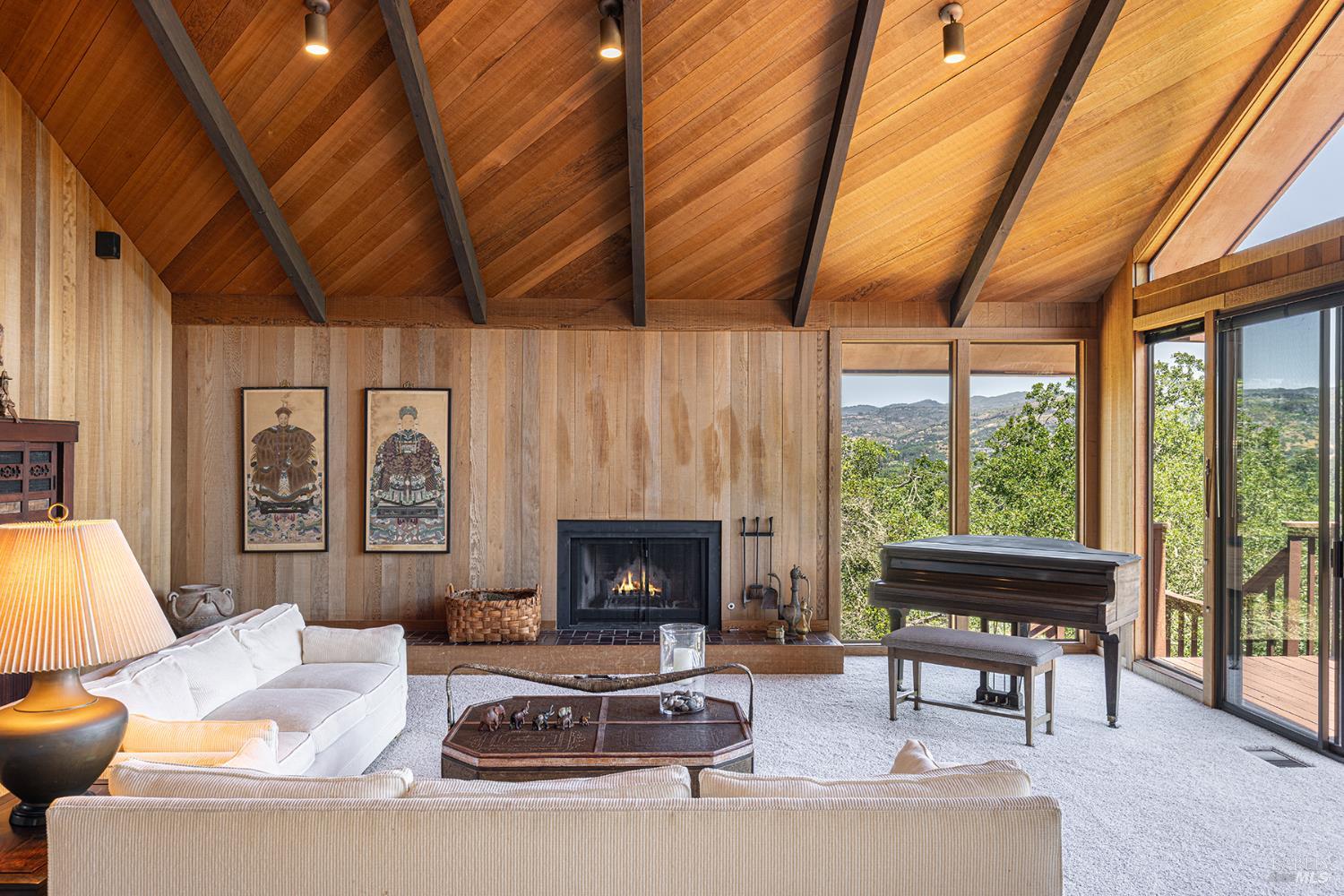 2231 First Avenue Napa, CA 94558 - Photo 10 of 64 a living room with furniture and a fireplace