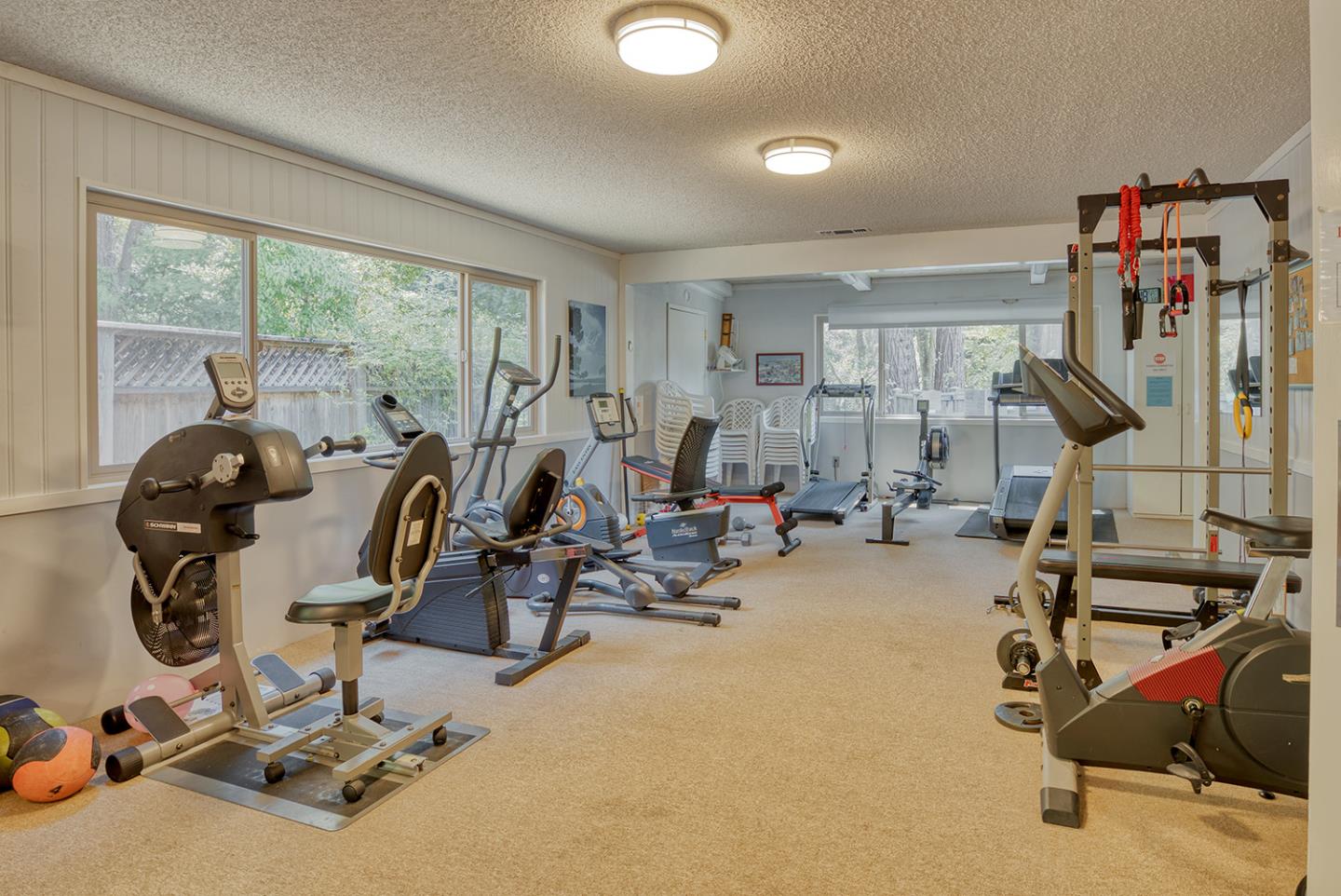 7 Oak Shadows Lane Aptos, CA 95003 - Photo 33 of 36 a view of a room with gym equipment