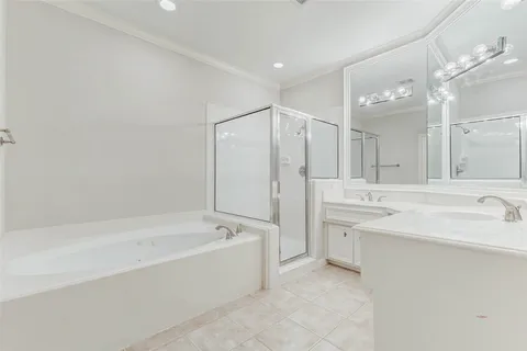 a bathroom with a sink vanity and a mirror