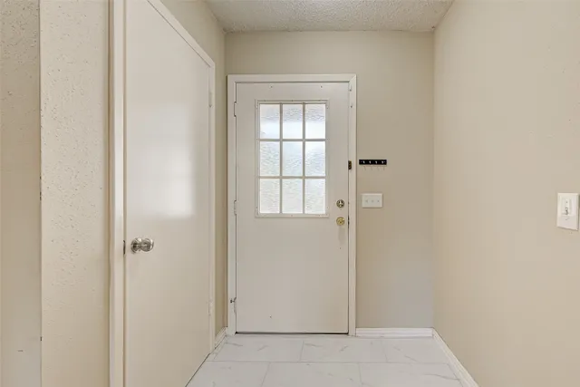 a view of an front door