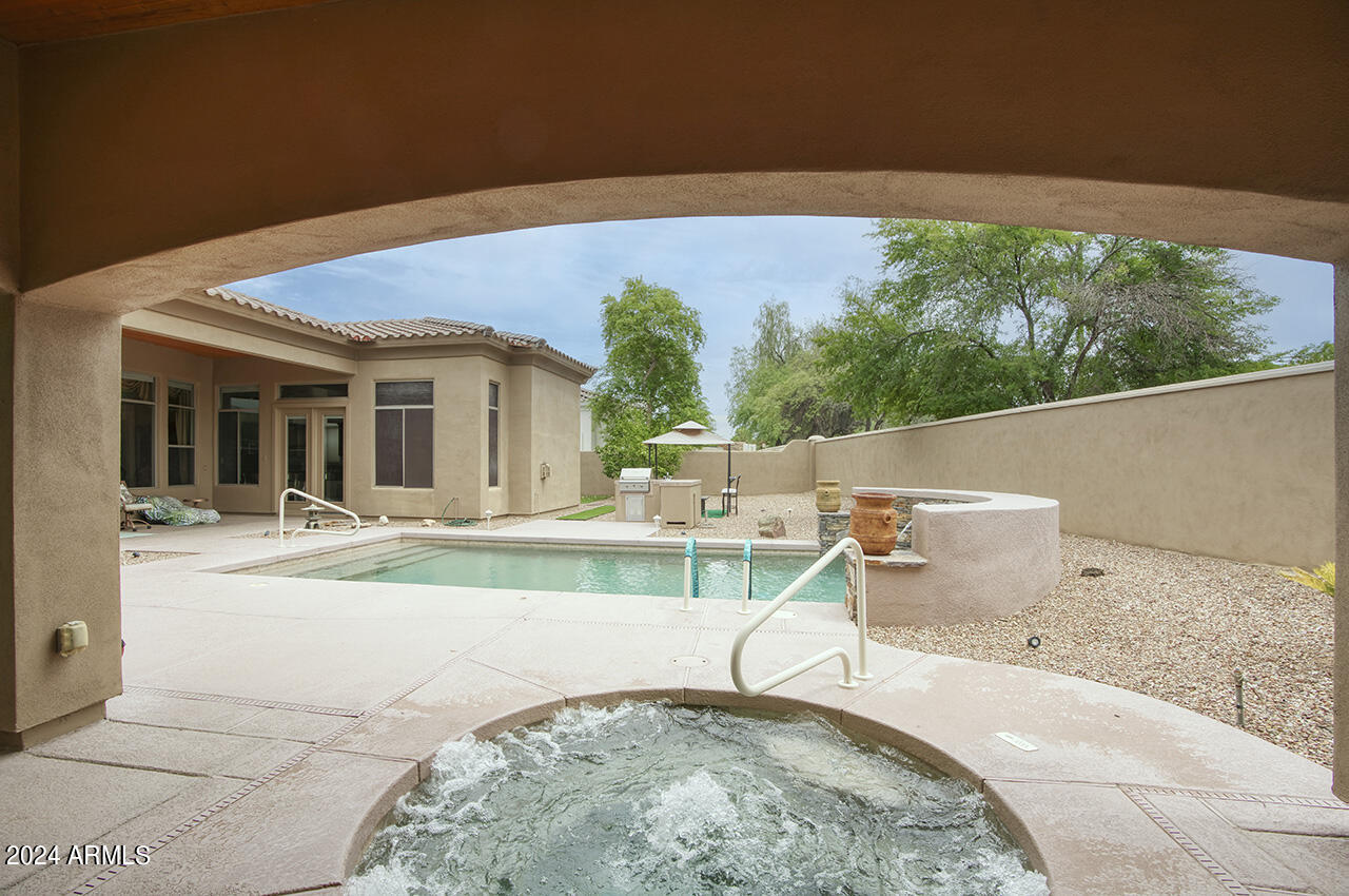 8927 East Wethersfield Road Scottsdale, AZ 85260 - Photo 25 of 28 Rear of Home | Private Spa