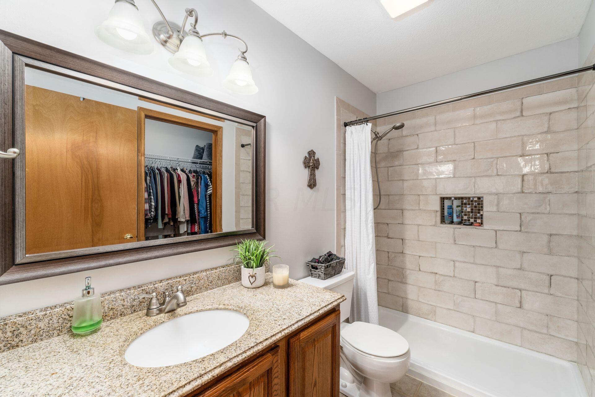 10950 Heimberger Road Northwest Baltimore, OH 43105 - Photo 30 of 45 Tiled Walk-in Shower - Vanity w/ Granite Countertop