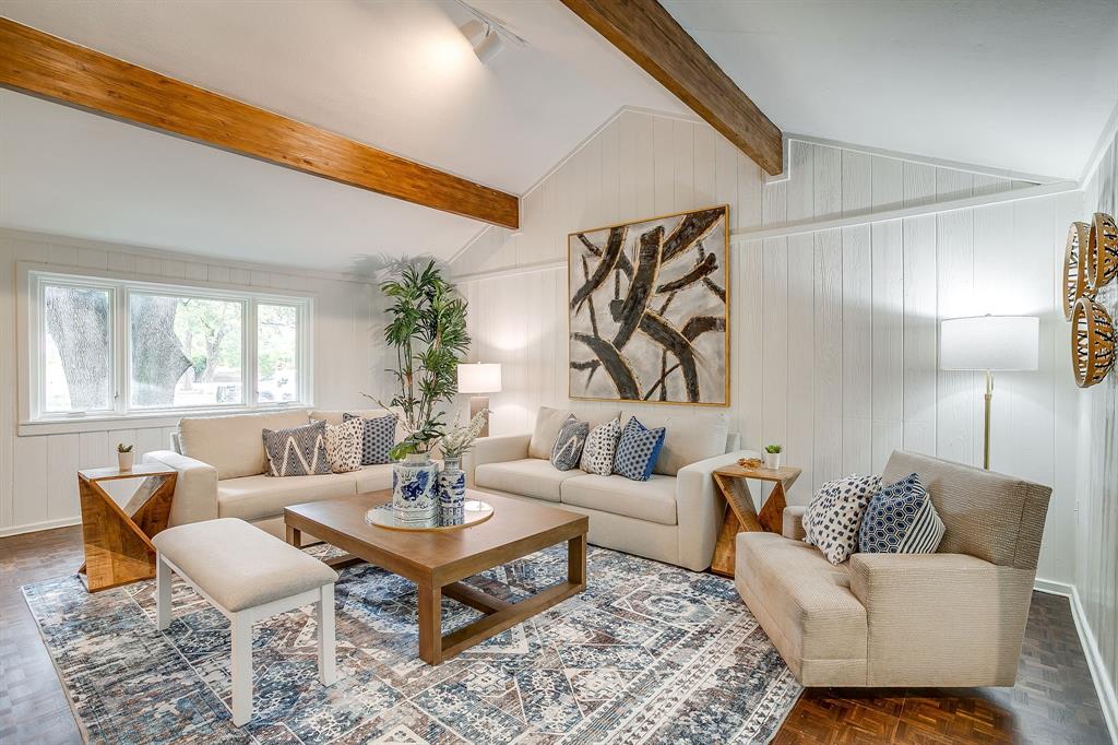 624 Edgefield Road Fort Worth, TX 76107 - Photo 11 of 37 a living room with furniture and a table