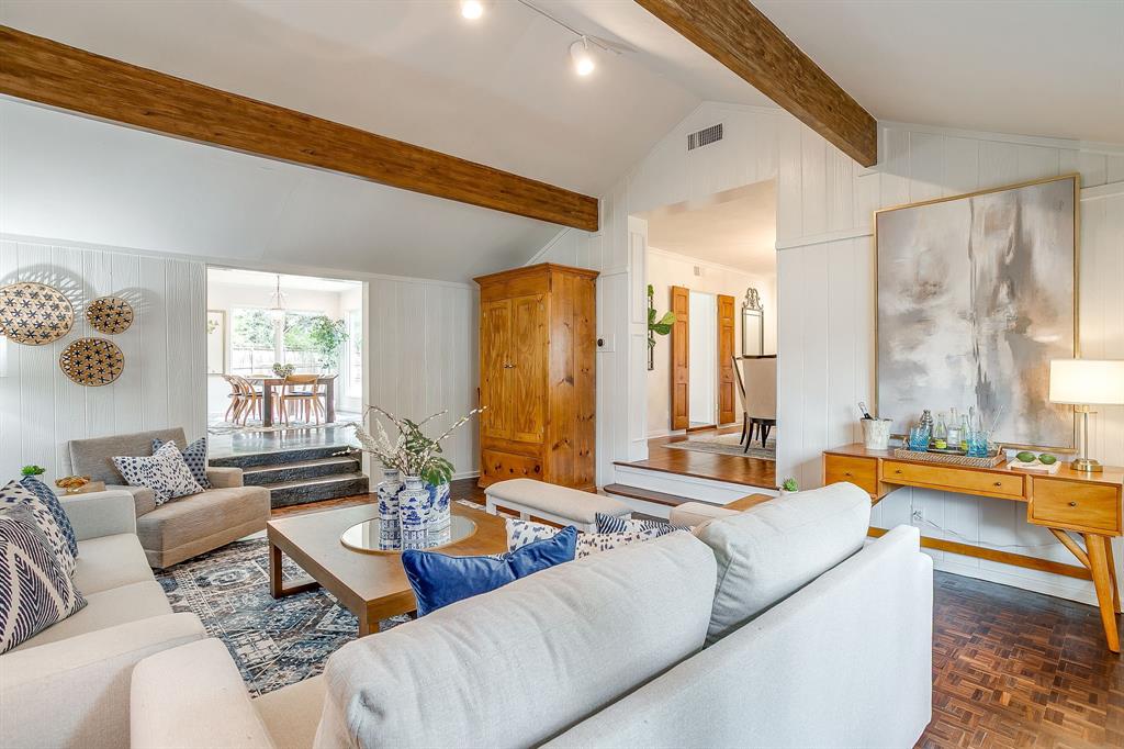 624 Edgefield Road Fort Worth, TX 76107 - Photo 12 of 37 a living room with furniture and a large window