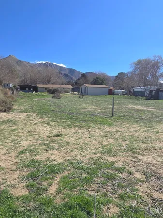 a view of an outdoor space and mountain view