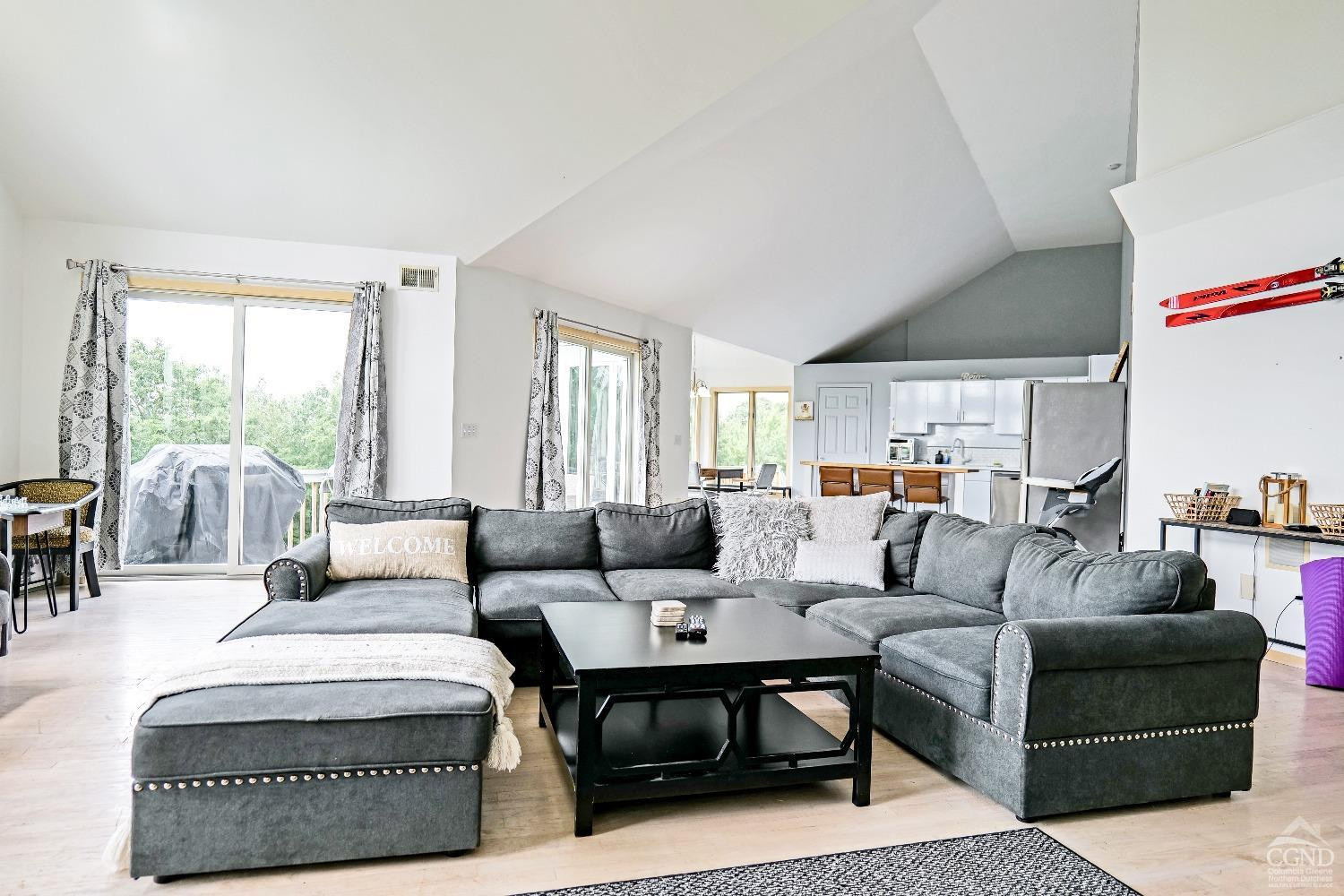 3372 County Road 10 Windham, NY 12496 - Photo 15 of 37 a living room with furniture potted plant and a large window