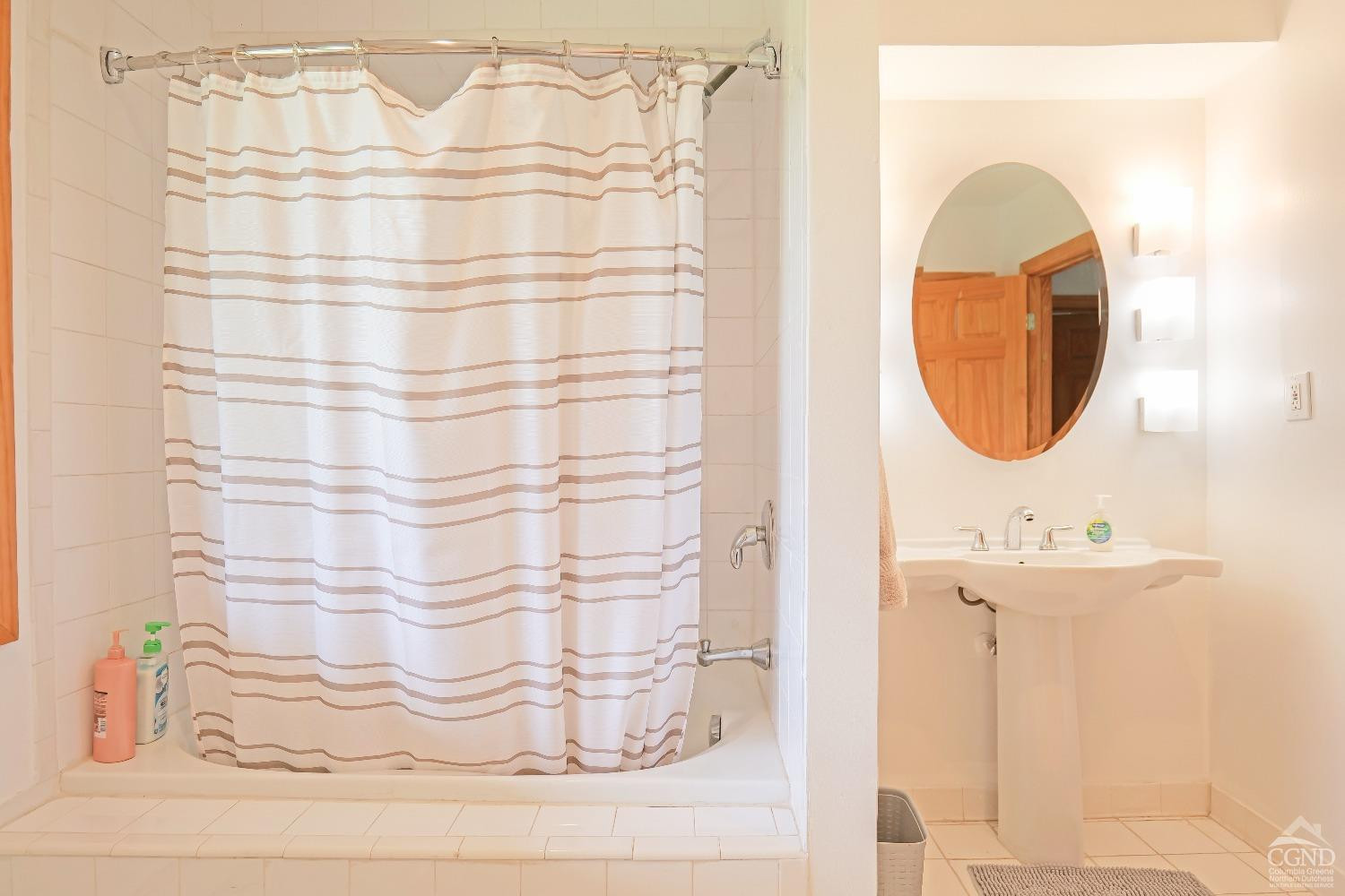 3372 County Road 10 Windham, NY 12496 - Photo 34 of 37 a bathroom with a sink and a mirror