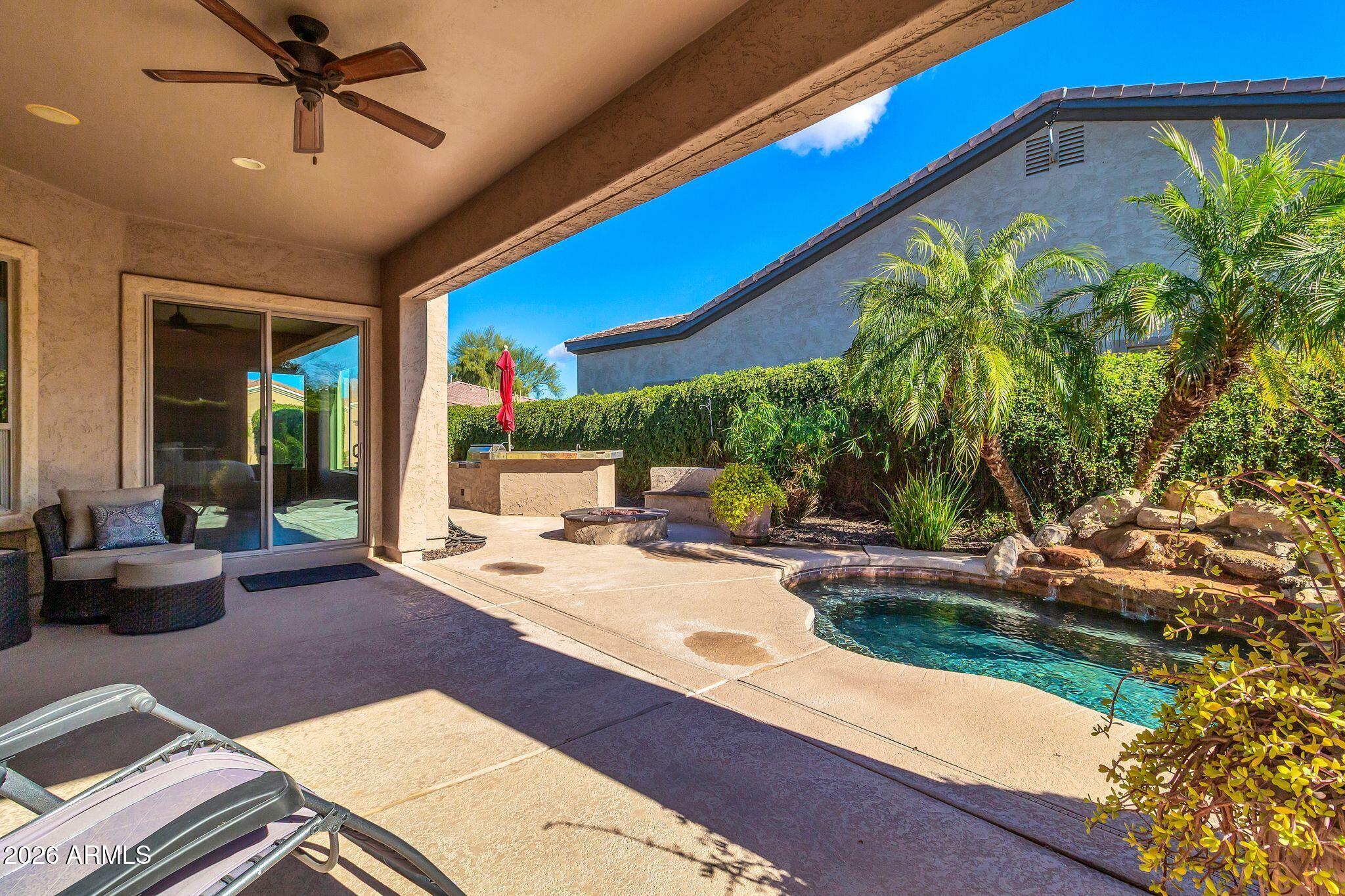 5333 South Marigold Way Gilbert, AZ 85298 - Photo 42 of 69 a view of a house with backyard and sitting area