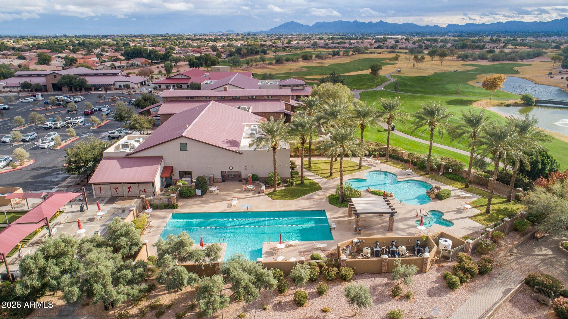 5333 South Marigold Way Gilbert, AZ 85298 - Photo 50 of 69 an aerial view of residential houses with outdoor space and swimming pool