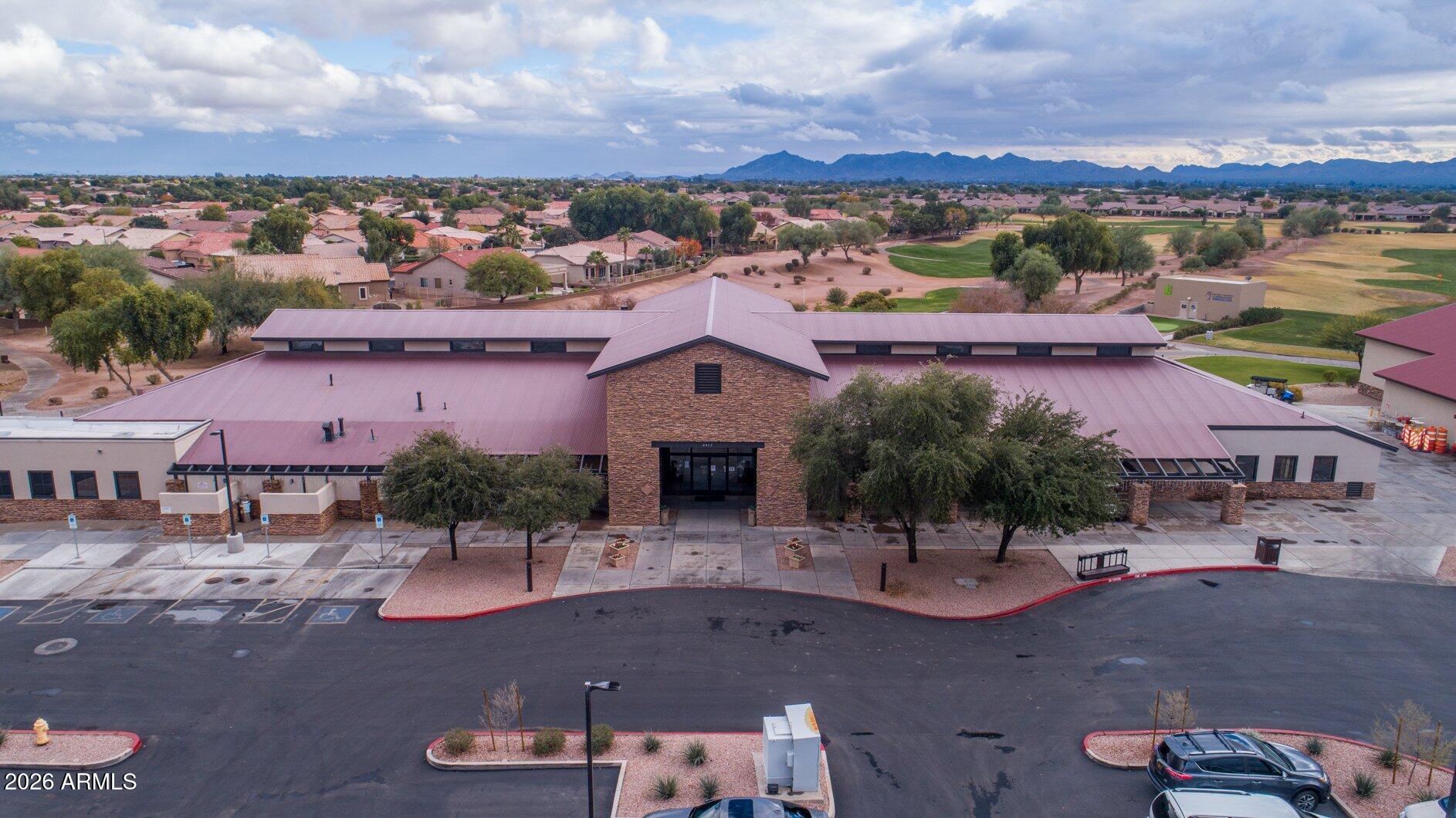 5333 South Marigold Way Gilbert, AZ 85298 - Photo 56 of 69 an aerial view of a house with a yard pool and outdoor seating