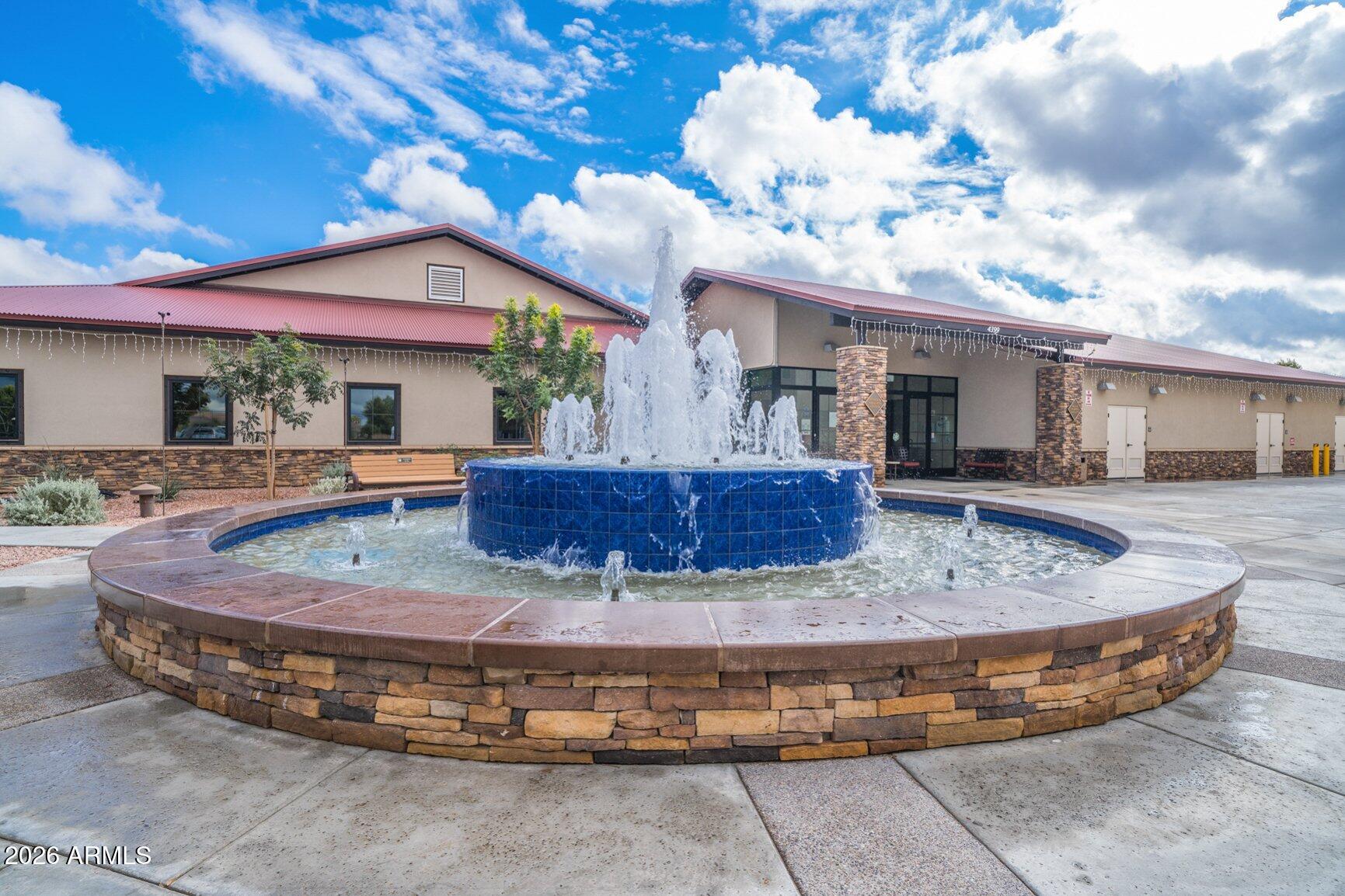 5333 South Marigold Way Gilbert, AZ 85298 - Photo 63 of 69 a view of a house with a fountain and a fountain