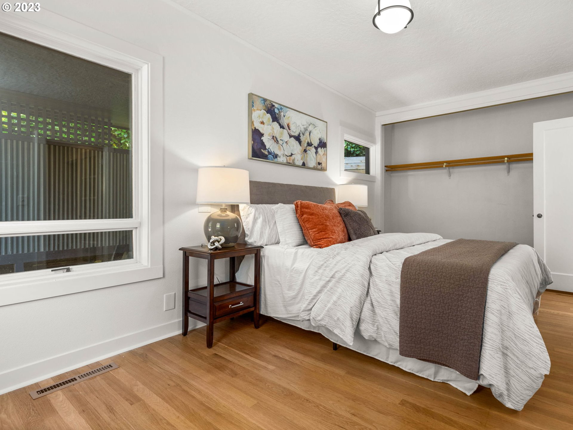 3590 Southwest Patton Road Portland, OR 97221 - Photo 22 of 32 a bedroom with a bed and a window