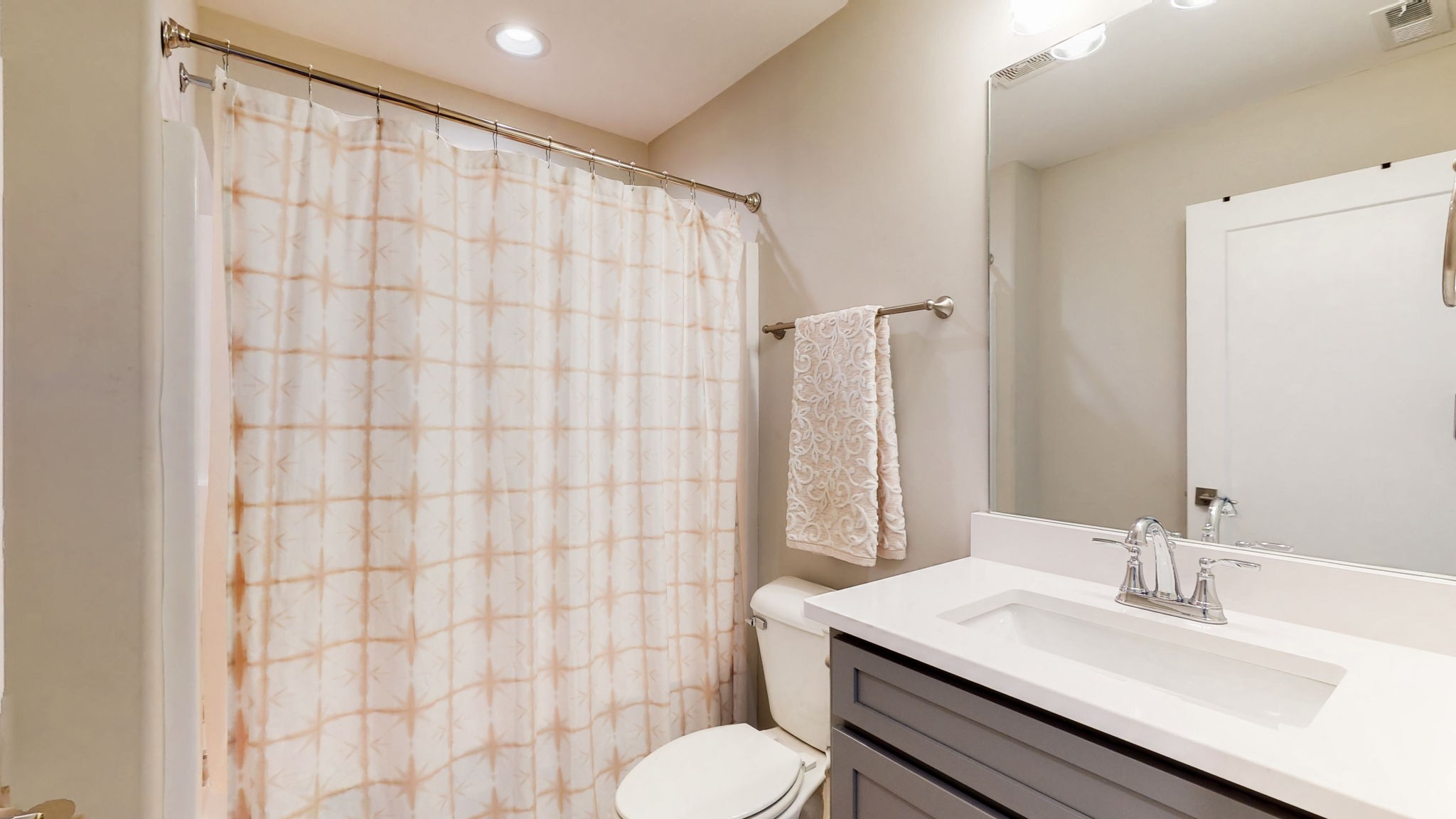 3413 Pershing Drive Murfreesboro, TN 37129 - Photo 29 of 43 a bathroom with a granite countertop sink and a mirror