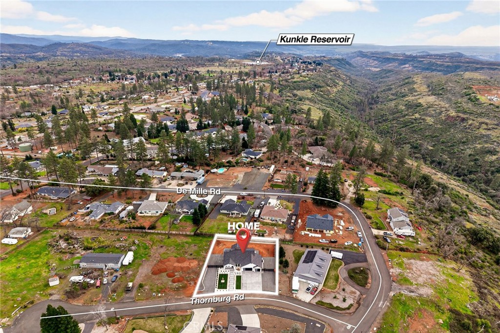2210 Thornburg Road Paradise, CA 95969 - Photo 73 of 75 an aerial view of residential houses with city view