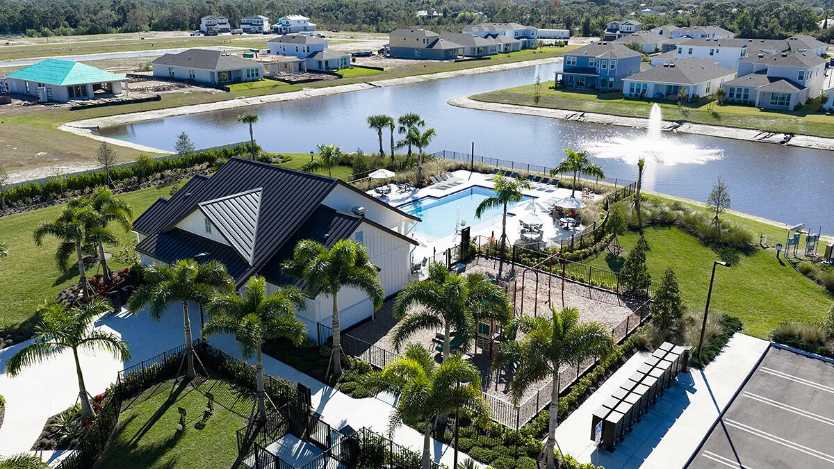604 Southeast Ranch Oak Circle Port St. Lucie, FL 34984 - Photo 28 of 35 a aerial view of a house with outdoor space
