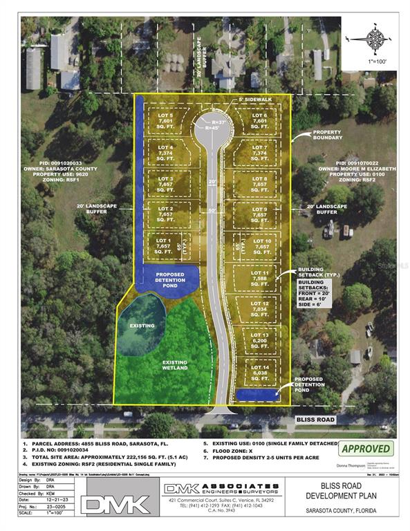 4855 Bliss Road Sarasota, FL 34233 - Photo 2 of 15 an aerial view of a residential apartment building with a yard