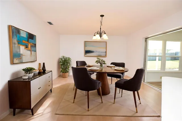 a view of empty room with a window