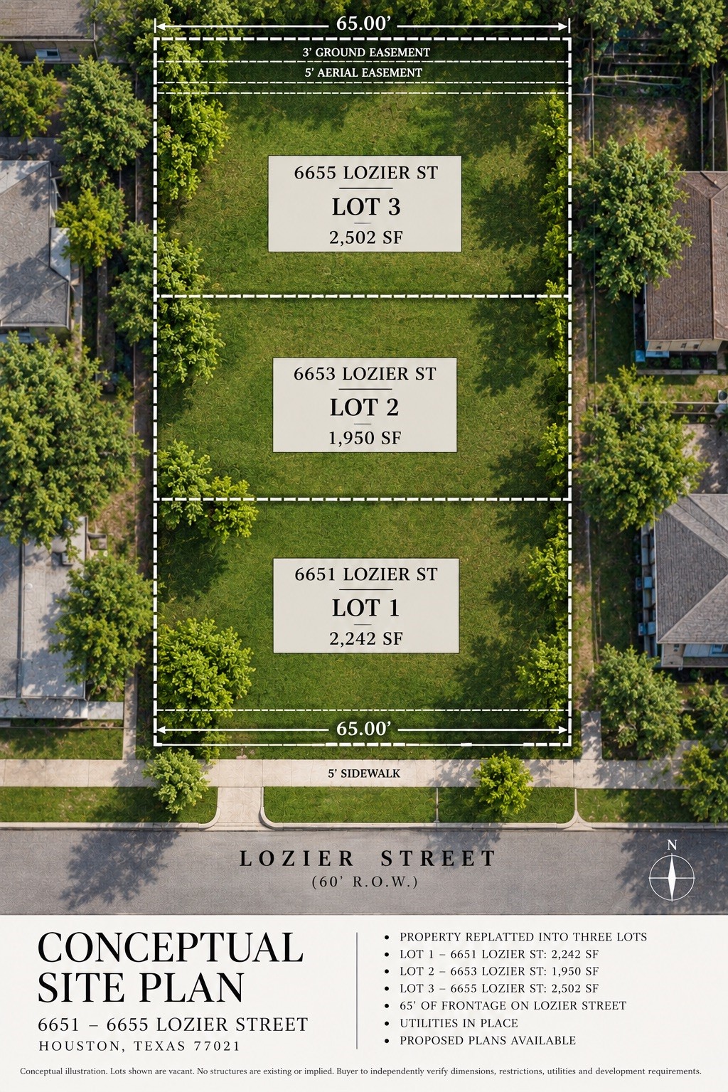 6653 Lozier Street Houston, TX 77021 - Photo 1 of 5 3 Lots Ready to Build! Fully approved with plans and permits! Close to the Medical Center.