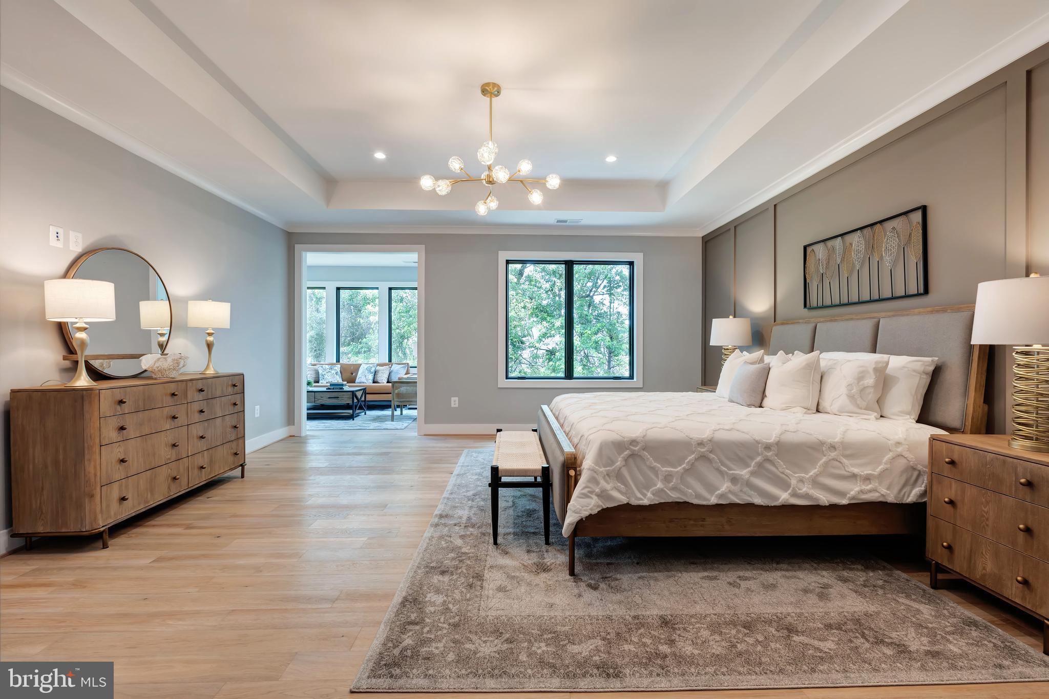 6800 Old Chesterbrook Road McLean, VA 22101 - Photo 29 of 44 a spacious bedroom with a large bed and a dresser