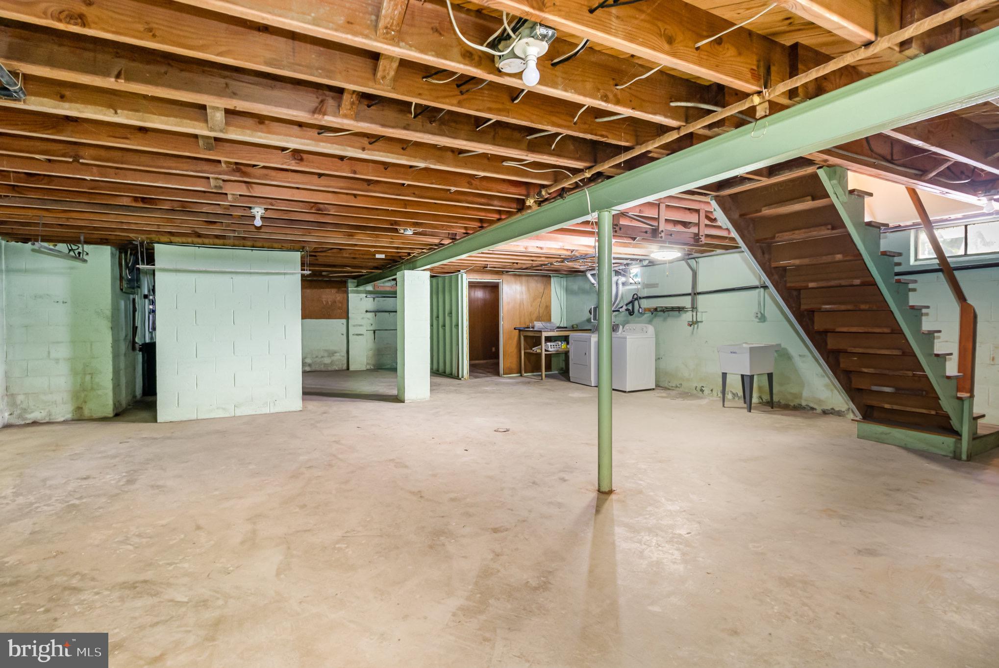 6695 Jonestown Road Harrisburg, PA 17112 - Photo 26 of 38 Unfinished Basement with Laundry Area